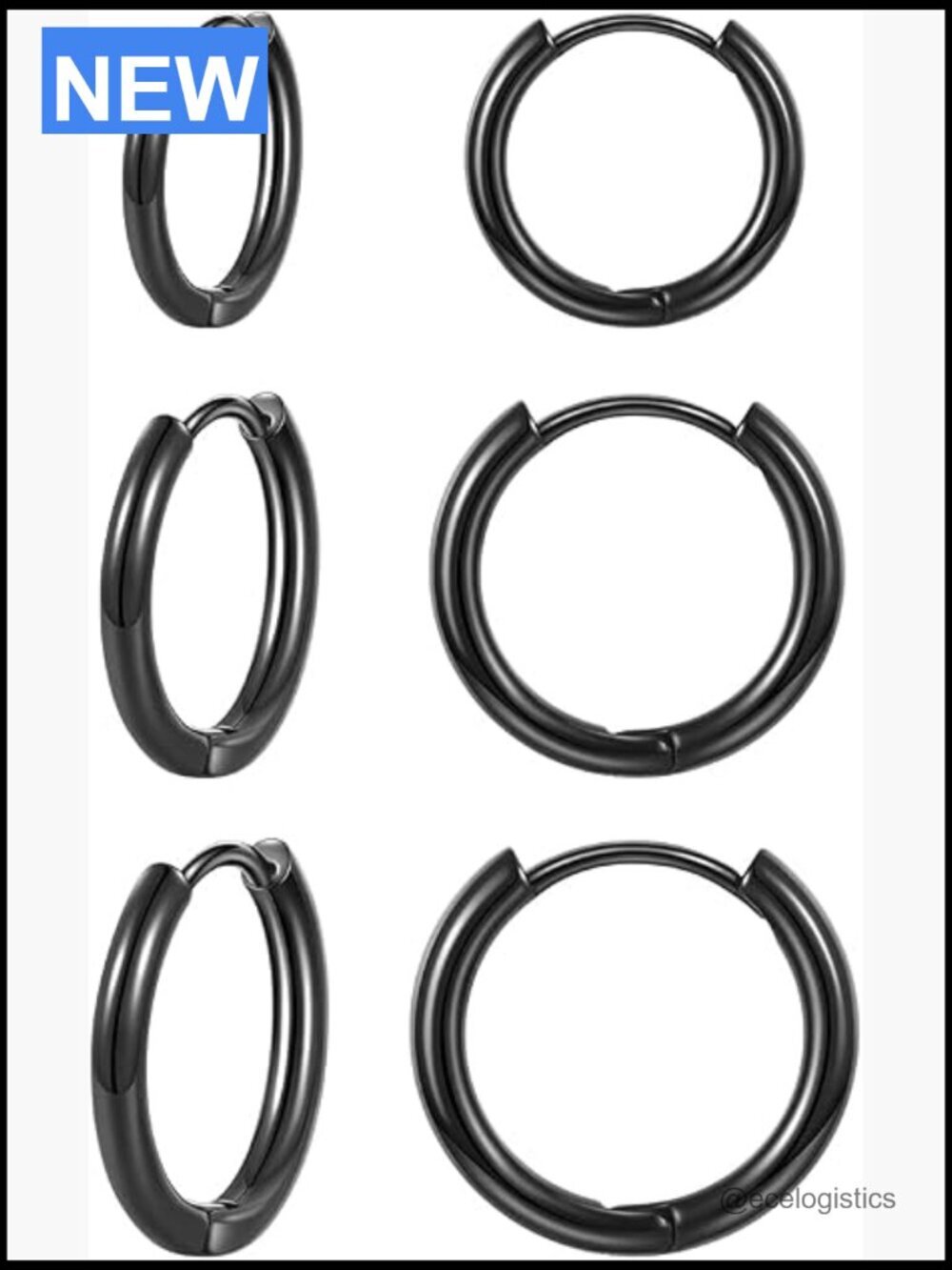 3 Pairs 14K Gold Plated Huggie Hoop Earrings, 3 Sizes Minimalist Earrings